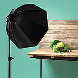 Комплект октобокс Proligh Е27+ LED Лампа 85 W (72 світлодіода 3200 — 5500 K Ra95+), фото 3