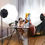 Комплект октобокс Proligh Е27+ LED Лампа 85 W (72 світлодіода 3200 — 5500 K Ra95+), фото 10