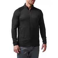 Куртка флисовая 5.11 Tactical Stratos Full Zip черная,тактическая военная теплая зимняя флиска для военны ВСУ