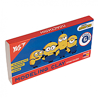 Пластилин YES Minions 6 цветов 120 г (арт 540629)