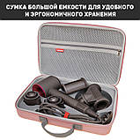 Дорожня сумка чохол квадрат для фену Dyson Supersonic (Рожевий), фото 5