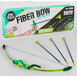 Лук дитячий 9832 A/B довжина 57 см, 3 стріли на присоску