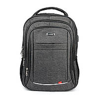 Рюкзак Daifan 5007 серый - для учебы, работы, спорта, путешествий