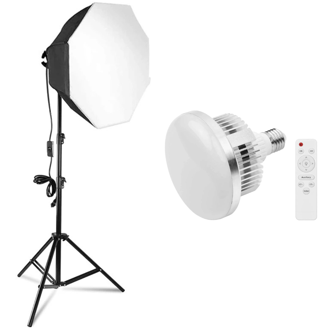Набір студійного LED-світла коктбокс Proligh 70х70 см LED Лампа 150 Вт з пультом