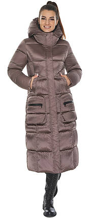 Жіноча повсякденна куртка колір сепія модель 59230, фото 2