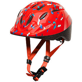 Велошолом Cairn Sunny Jr для дітей 48-52 см, червоно-оранжевий, захист Label Protect System, 14 вентиляційних отворів.