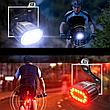 Комплект велоліхтар 800 лм та задній ліхтар. Водонепроникний велосипедний ліхтар RESTEQ, фото 8