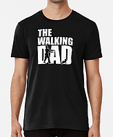 Мужская футболка с принтом The walking dad для папы