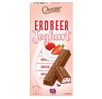 Шоколад молочний Choceur Erdbeer Joghurt Полуничний Йогурт 200 г Німеччина