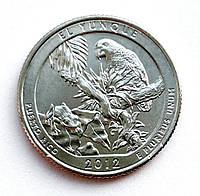 США 25 центов (квотер) 2012, 11 Парк "Национальный лес Эль-Юнке", Штат Пуэрто-Рико. UNC