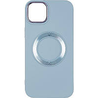 Чехол для iPhone 14 Plus / накладка на айфон 14 плюс / оснащён MagSafe / Blue.