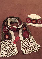 Жіночі в‘язані аксесуари (комплекти, шарфи)