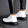 Білі зимові жіночі шкіряні черевики, виробництво Україна, колір на вибір, фото 4