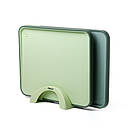 Набір обробних дошок Fissman 38x28см на підставці, 2 предмети (8058)