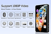 MP3 MP4 плеєр JNN X20 Max 4,0" Bluetooth Hi-Fi 16Gb із зовнішнім динаміком, фото 2