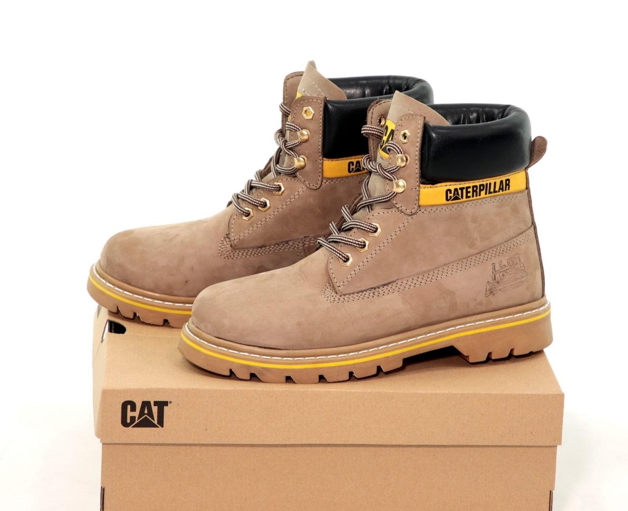 Зимові Чоловічі Черевики Caterpillar Winter Beige (Хутро)41-42-43-44