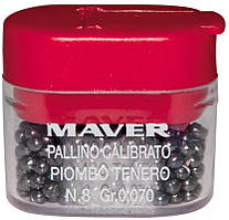 Набір грузил Maver Pallini Supercalibrati Teneri No4 0.162g