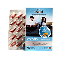 Капсулы для улучшения зрения с лютеином и витамином D Vivasan Eye Care 30 шт