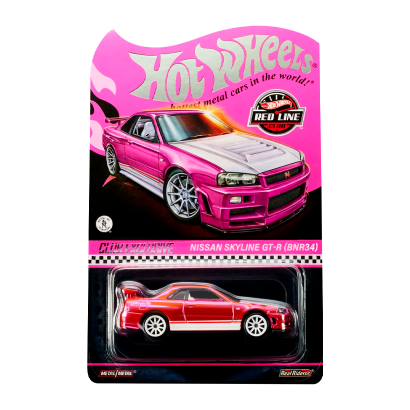 レア HOTWHEELS NISSAN SKYLINE GT-R BNR34 Машинка Premium Hot Wheels Nissan Skyline GT-R (BNR34) Red