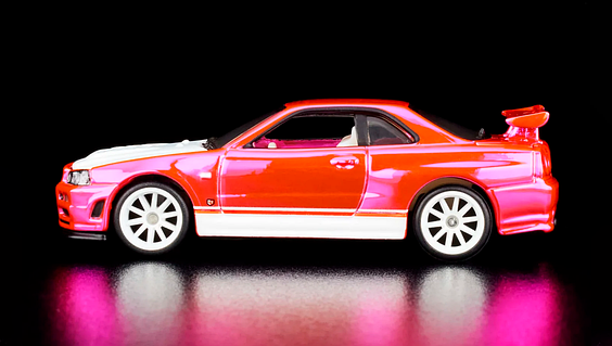 Машинка Premium Hot Wheels Nissan Skyline GT-R (BNR34) Red