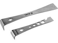 Скребки з нержавіючої сталі L-подібні YATO: 235 х40 х40 мм і 170 х 32 х 25 мм, t= 2.5 мм, 2 шт [12] YT-52860