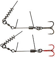 Оснастка Savage Gear SS Corkscrew Stinger 3G 1X #2/0 35kg Red + BN (2 шт/уп)