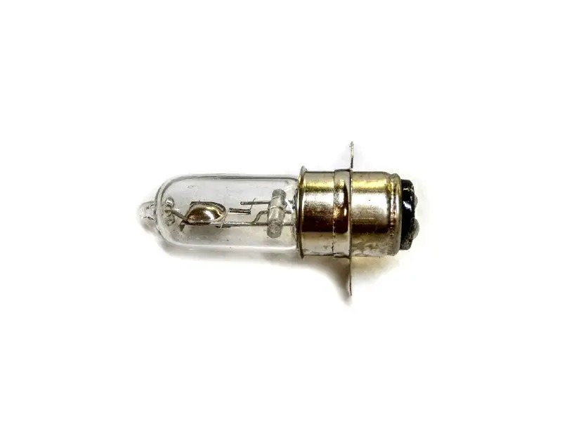 Лампа в фару мопеда 12v 35/35w 3 пелюстки, галоген, фото 1