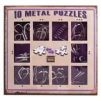 Набор металлических головоломок 10 шт Metal Puzzle Violet Eureka