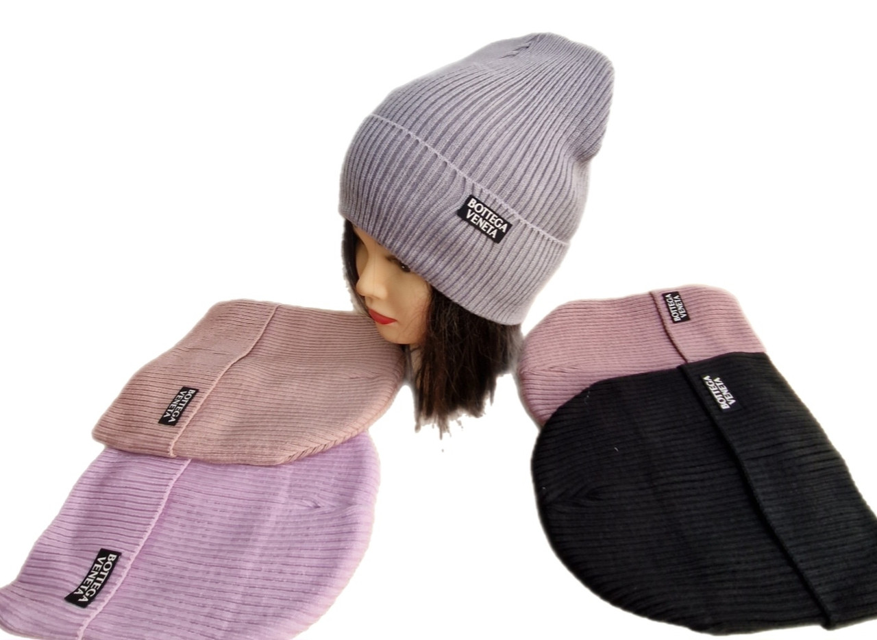 Оптом Молодіжна шапка з підворотом на повному Флісі Підлітків, жіноча