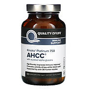 Quality of Life Labs Kinoko Platinum AHCC 750 мг 60 растительных капсул