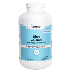 Vitacost Ultra Calcium кальцій 600 мг у формі цитрату, малату, карбонату + вітамін D, 300 желатинових капсул