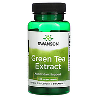 Swanson, Экстракт зеленого чая, 500 мг, 60 капсул