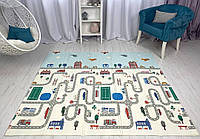 Дитячий двосторонній термо килимок з текстурним покриттям 180*150 товщиною 1см