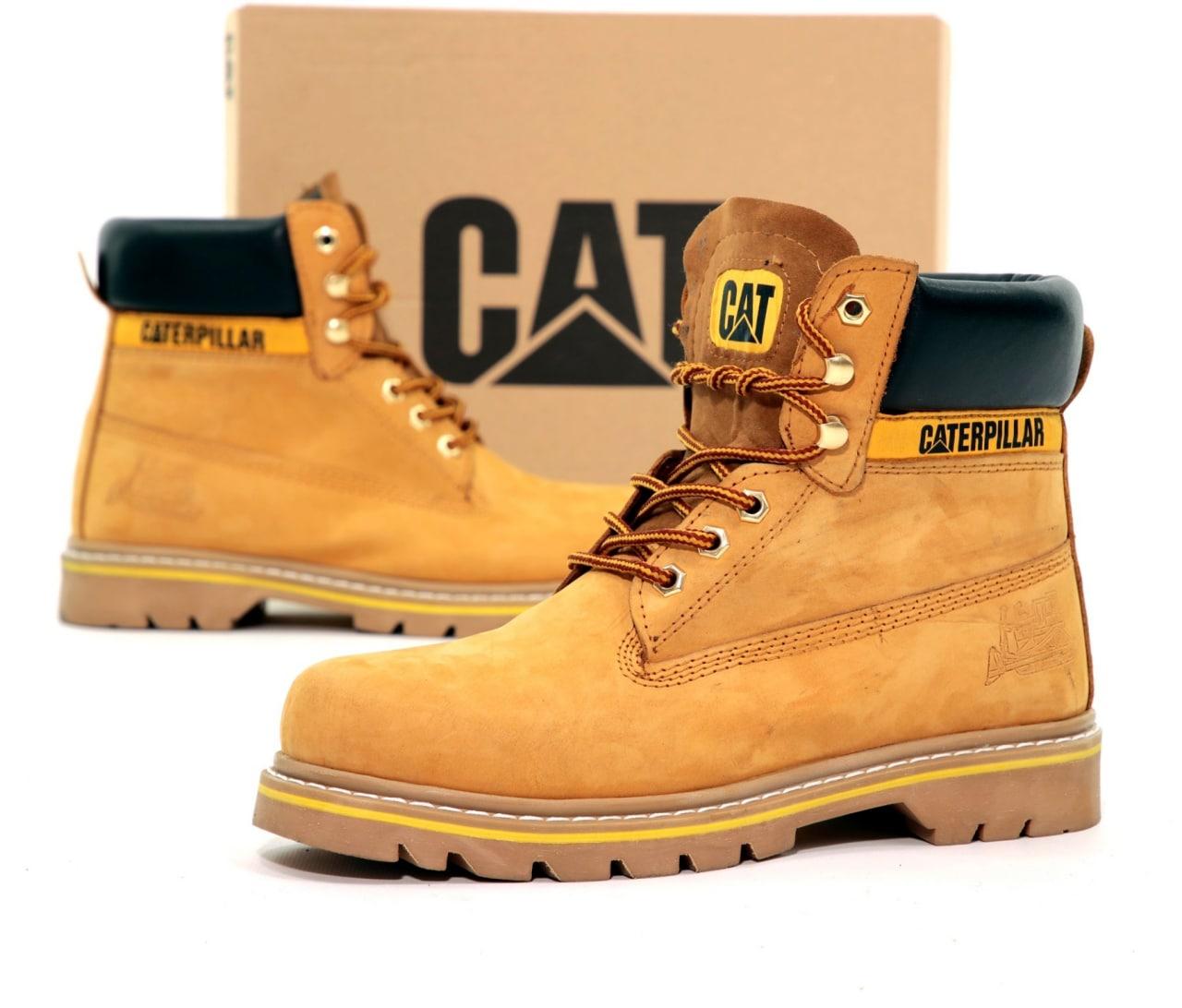 Зимові Жіночі Черевики Caterpillar Winter Beige Yellow (Хутро)38