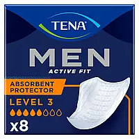 Урологические вкладыши для мужчин Tena Men Level 3 8 шт. (прокладки урологические мужские)