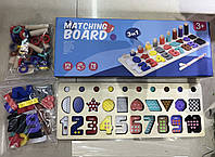 Деревянная игрушка WD13010 (40шт)обучающая панель 3в1 в коробке 40*15*5 см