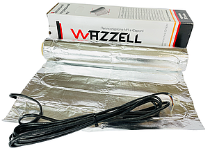 Алюмінієвий мат WAZZELL EASYHEAT 140 Вт/м.кв під ламінат + механічний термостат, фото 4