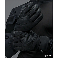 Перчатки тактические зимние Черный (XL), Рукавицы штурмовые с закрытыми пальцами водонепроницаемые для ВСУ