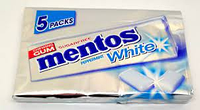 Жвачка Mentos Peppermint White 5s 66g