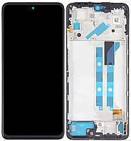 Дисплей модуль тачскрин Xiaomi Redmi Note 12 Pro 4G черный Amoled оригинал в рамке