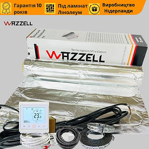 Алюмінієвий мат WAZZELL EASYHEAT 140 Вт/м.кв під ламінат + wi-fi термостат