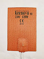 Предпусковой подогреватель двигателя 120Вт, 220В, 100х150*3мм, термостат 90 градусов