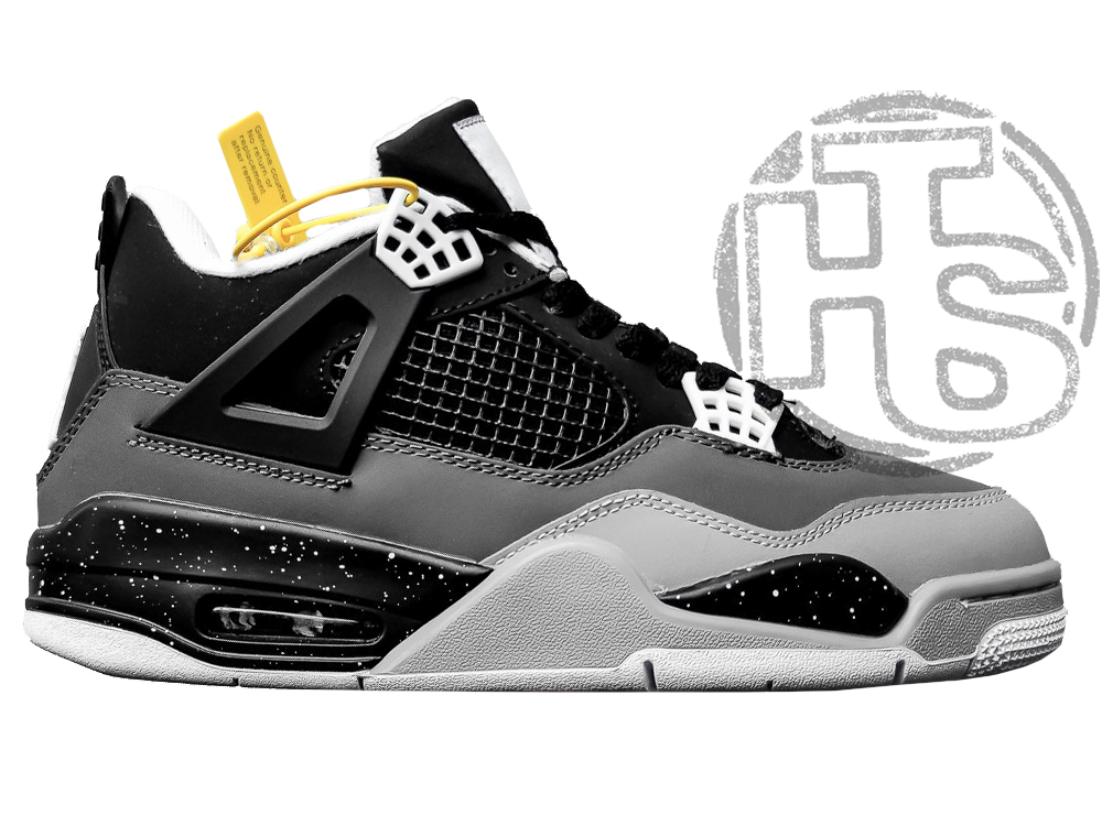 Чоловічі кросівки Air Jordan 4 Retro Fear Pack Black Grey (с мехом) 626969-030