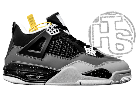 Чоловічі кросівки Air Jordan 4 Retro Fear Pack Black Grey (с мехом) 626969-030, фото 1