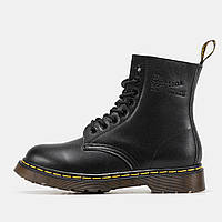 Женские зимние ботинки Dr. Martens Classic Black Winter Fur (Мех), черные кожаные доктор мартинс мартенс др