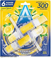 Блоки чистящие для унитазов Astonish с ароматом лимона 2 шт