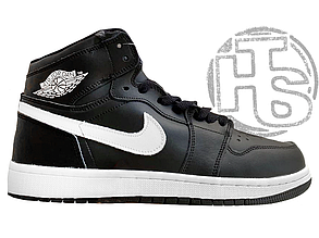 Жіночі кросівки Air Jordan 1 Mid Black White (з хутром) BQ6472-011