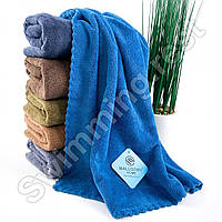 Рушник мікрофібра велюр пляжний лазне сауна 160х90 см Однотон