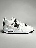 Мужские кроссовки найк Air Jordan 4 Retro White для мужчин модные кроссы осенние стильные кроссовки на осень