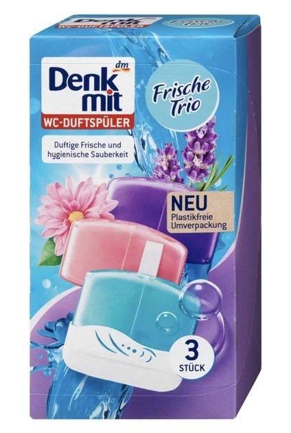 Туалетні блоки для унітазу Denkmit Frische-Trio 3шт, фото 1